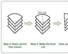 cake divided into 8 equal slices