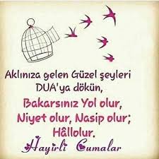 Hayirli Cumalar Guzel Soz Not Defteri Dokuma