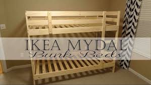 First i made a skeleton frame out of wooden beams (see frame drawing) then i attached wooden slats onto the frame to make the front. Ikea Mydal Bunk Beds Youtube