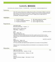 auto body repair resume example