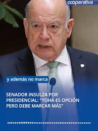 💬 El senador José Miguel Insulza (PS) se refirió este lunes a una posible  candidatura presidencial de la ministra del Interior, Carolina Tohá (PPD)  🏛️, y argumentó que "tiene que marcar más en las ...
