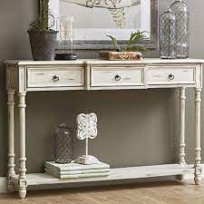 Preusser 3 Drawer Console Table Livingroomideascozy Antique Console Table Farmhouse Console Table Console Table Decorating