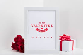 Frame Mockup With Valentine Concept Free Psd Freepik Freepsd Frame Mockup Floral Love In 2020 Frame Mockups Frame Concept