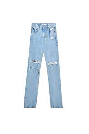 5,793 items | refined by. Straight Fit Jeans With Opening Detail Pull Bear