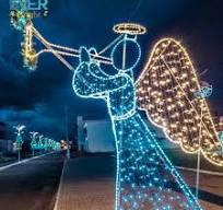 Outdoor LED Christmas Lights - 3D Angel Motif Sculpture