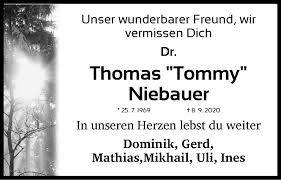 Traueranzeigen von Thomas Niebauer