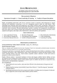 manager career change resume career