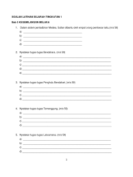 Jom Dapatkan Latihan Sejarah Tingkatan 1 Yang Terbaik Khas Untuk Ibubapa Cetakkan Pendidikan Abad Ke 21