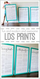 Lds Prints Painted Poster Frames Lds Prints Family Proclamation Lds