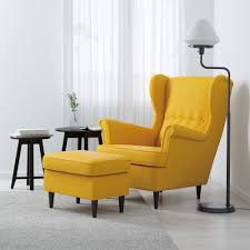 Strandmon Ohrensessel Skiftebo Gelb Ikea Deutschland In 2021 Yellow Chair Yellow Accent Chairs Comfy Chairs