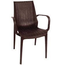 500g pe rattan flat synthetic rattan weaving material plastic knit rattan wood. Buy Plastic Rattan Chair With Armrest Brown Per 4 Pieces Online Horecatraders
