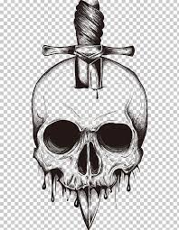 Skull Knife Euclidean Png Bone Cartoon Cartoon Skull Computer Encapsulated Postscript Skull Illustration Skull Art Drawing Skull Sketch