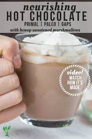 Nourishing Hot Cocoa With Honey Sweetened Marshmallows Recipe Paleo Hot Chocolate Homemade Hot Chocolate Dairy Free Options