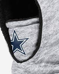 Dallas Cowboys Heather Grey Big Logo Hooded Gaiter Dallas Cowboys Dallas Cowboys Coaches Gaiters