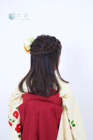 レンタルきもの 卒園式袴コーディネート 幼稚園 保育園 袴 ヘアスタイル ハーフアップ 袴 卒業式 ヘアスタイル 卒業式 髪型