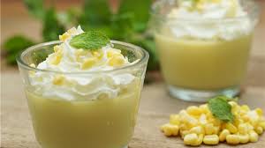 30 g pati jagung (dijual sebagai tepung jagung di luar a.s.) atau 2 kuning telur besar. Resep Puding Jagung Manis Dessert Simple Dan Bergizi