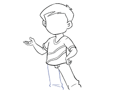 How To Draw A Boy In A Few Easy Steps Easy Drawing Guides Start by drawing a large u shape.