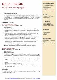 To become a georgia notary, you must be a georgia resident, complete a notary application and pay the state filing fee. Notary Signing Agent Resume Samples Qwikresume