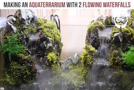I just think it's overkill to put the mist generator with the waterfall. Crafty Panda Making An Aquaterrarium With 2 Flowing Waterfalls Facebook
