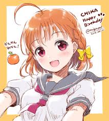 Are similar in the sense that the main cast of both anime are artists despite having different motivations in doing. Takami Chika Love Live And 1 More Drawn By Mignon Danbooru