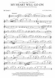 Maybe, there are some variants. My Heart Will Go On Love Theme From Titanic For Clarinet Quartet By Celine Dion Digital Sheet Music For Score Set Of Parts Download Print H0 262661 18446 Sheet Music Plus