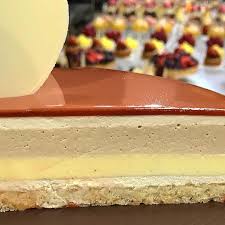 Inside My Cappuccino Entremet Hazelnut Dacquoise Vanilla Custard Coffee Creme Brulee Coffee Mousse For My Class At Heavenlysweet Hs With Karinarc 5 Pa