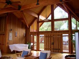 The technology of construction of a modern wooden house. Pan Abode Cedar Homes