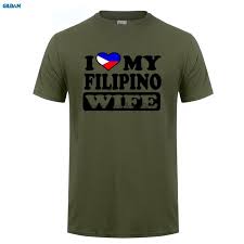 Gildan Mens Funny Cool Novelty Filipino Wife Philippines