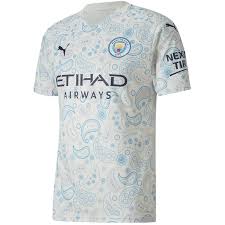 The puma manchester city mens stadium jersey 2020/2021 in this peacoat with blue colourway features graphics inspired by the city's architecture, landscape, music and arts. Puma Manchester City Third 2020 21 Men S Stadium Jersey Wegotsoccer