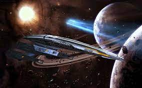 Normandy Sr 2 Ships Space Planet Meteorite Asteroids 4k Gaming Wallpapers Latest 4k Ultra Hd Wallpapers Mass Effect Mass Effect Ships Mass Effect Characters