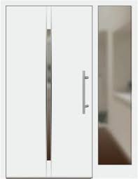 Aluminium Haustur Modell 6864 53 Weiss Mit Seitenteil Rechts Aluminium Hausturen Haus Und Aluminium Fenster