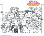 Le haut de son corps est celui d'une belle jeune femme, mais son corps est celui d'un poisson, puisqu'elle n'a pas de jambes, mais une queue de poisson. Coloriage Barbie Dessin Barbie Sur Coloriage Info