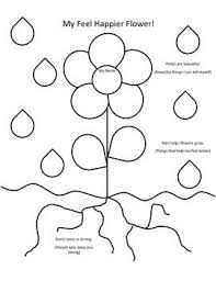My Feel Happier Flower A Coping Skills Plan For Kids Coping Skills Activities Coping Skills Art Therapy Activities