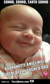 Sonno Sonno Tanto Sonno Buonanotte Amici Miei Sogni Belli Sogni D Oro Facciabuco Com Auguriamo una notte piena di sogni d'oro a tutti! sonno sonno tanto sonno buonanotte