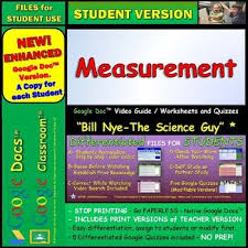 Video Guide Quiz For Bill Nye Measurement Student Distance Learning Distance Learning Student Middle School Science