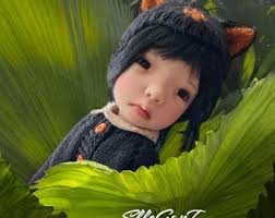 Handmade Black Kitty Set for 16” Meili, Stella by Connie Lowe