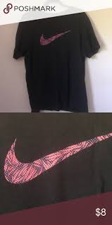 Black And Blue Nike T Shirt Nike The Nike Tee Nike Tees Black Nikes T Shirts For Women
