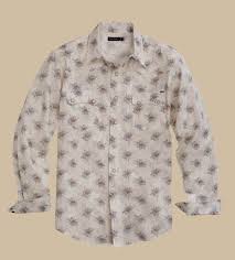 Roper Mens Tin Haul Vintage Wallpaper Print Western Snap Shirt