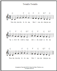 Download sheet music for the piano keys. Twinkle Twinkle Little Star Free Sheet Music For Piano
