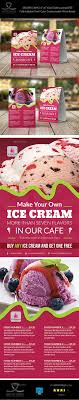 Ice Cream Table Tent Template Vol 4 Restaurant Menu Design Menu Printing Food Menu Template