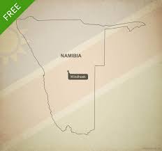 Maphill presents the map of namibia in a wide variety of map types and styles. Free Vector Map Of Namibia Outline One Stop Map