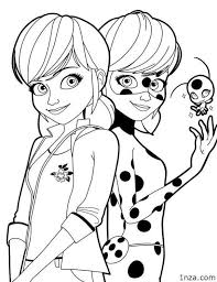 🎨 color online and print for free this beautiful coloring page ladybug and marinette from miraculous ladybug. Miraculous Ladybug Coloring Pages 1nza