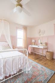 A pink, white & gold shabby chic glam girls' bedroom reveal (little c's room makeover for the orc) | the diy mommy. Pink Gold Girls Bedroom Decor Ideas Cherished Bliss