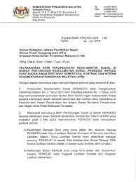 Perlindungan keselamatan sosial anda 18 mei 2016. Surat Pelaksanaan Skim Perlindungan Sosial Perkeso Kpm