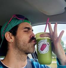 Bagel dropoff and fueling up with something NOT out of a drive thru window.  Gotta keep the body guessin! This is the "Lake Louise" darn good.