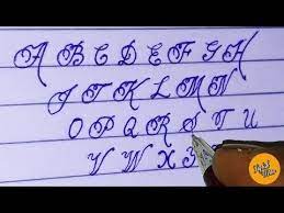 Through cursive instruction, children will eventually develop their personal style—most likely a mix of print and cursive—and increase speed and fluency on . English Big Alphabets Cursive Handwriting Stylish Writer Youtube In 2021 Handwriting Alphabet Cursive Handwriting Cursive Alphabet