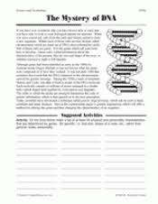 What can you discover by testing your dna? The Mystery Of Dna Printable 5th 8th Grade Teachervision