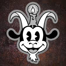 Li L Baphomet Stickers 2 Pack Colonel Tony Moore Baphomet Cartoon Art Stickers