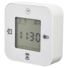 Klockis Clock Thermometer Alarm Timer White Ikea In 2020 Clock Timer Alarm Clock