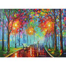 Misty mood night is one of the natural paintings by leonid afremov, in which the most vivid natural paints inked with palette knifes on the canvas can be found. Misty Mood By Leonid Afremov Limited Edition Hand Embellished 30x40 Ebay